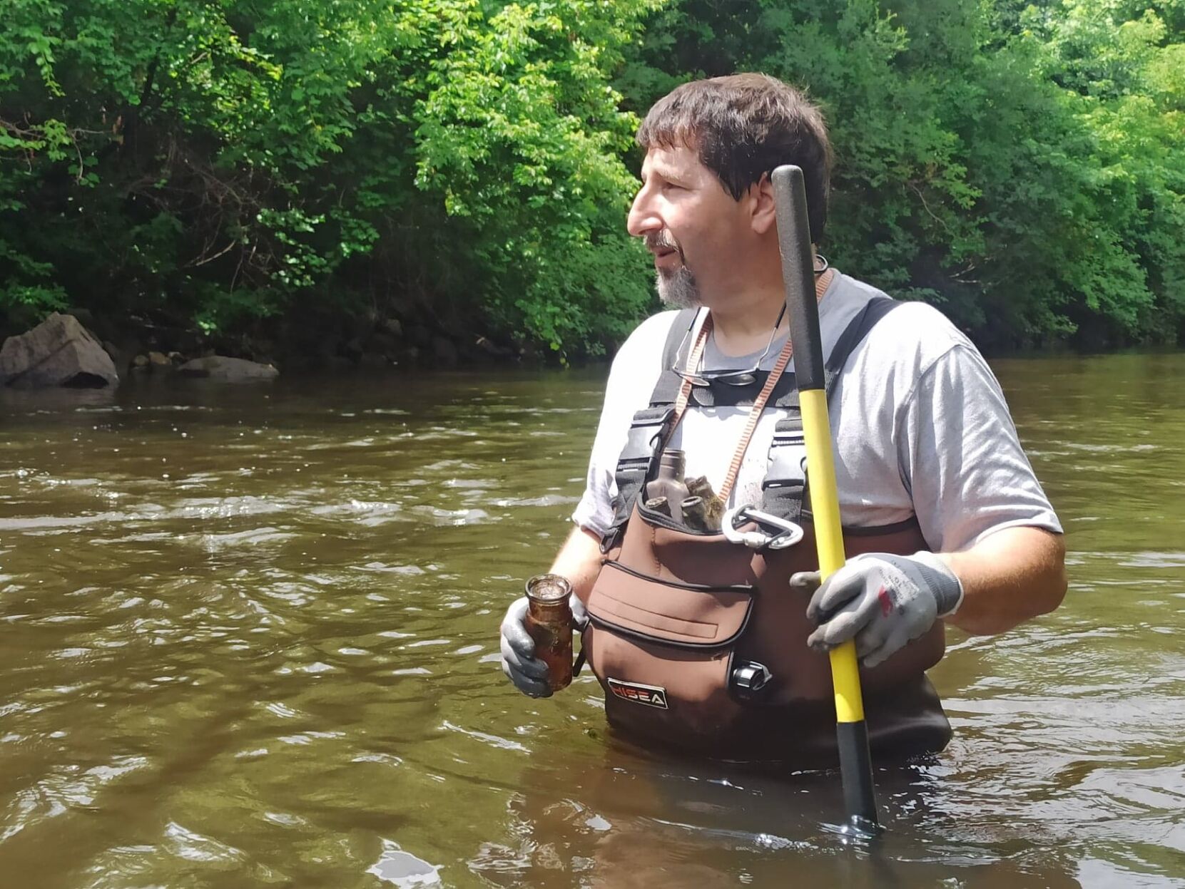 Fredsall in a river